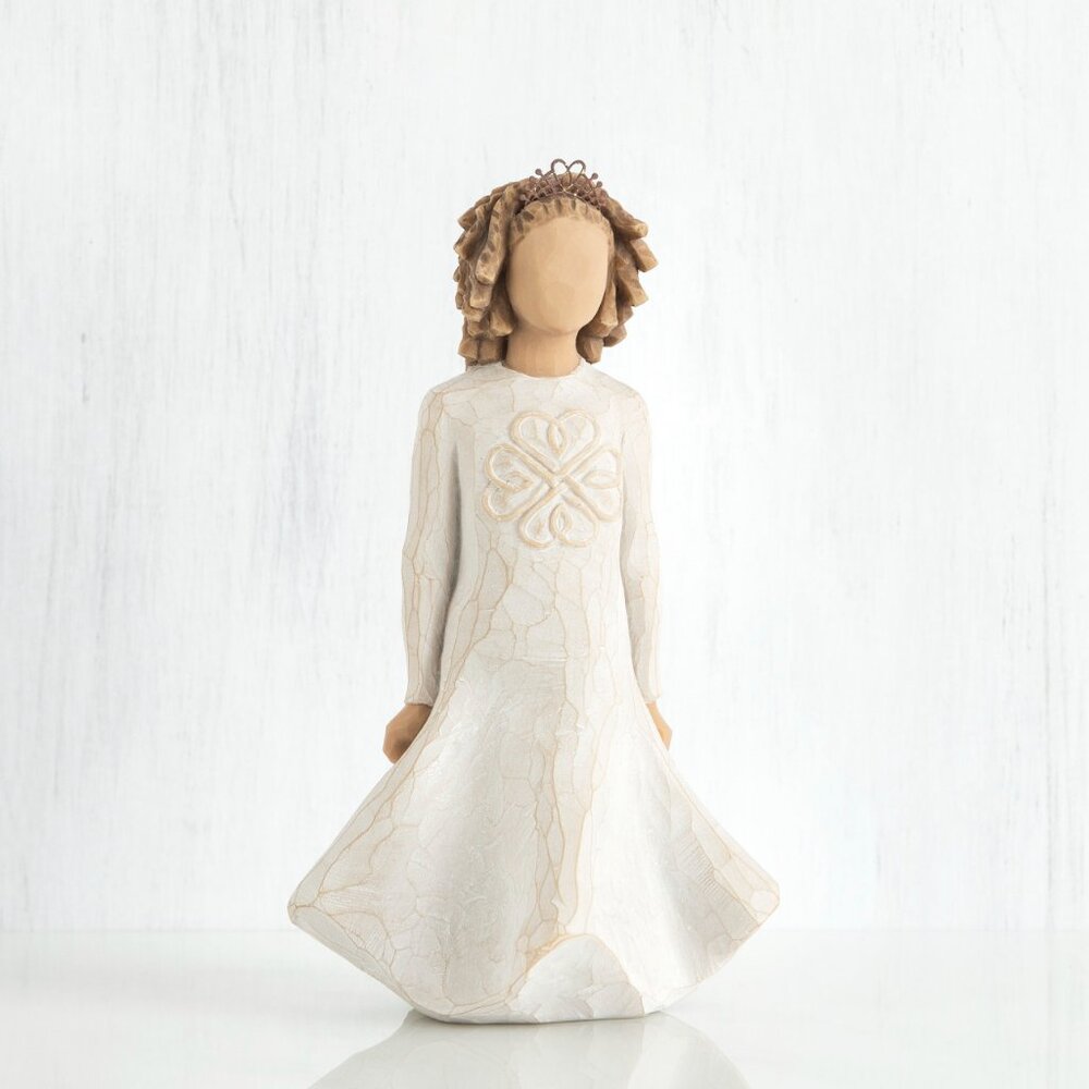 WILLOW TREE Irish Charm Figurine Susan Lordi 2010 Luck Laughter Strength Uplift - Picture 3 of 15
